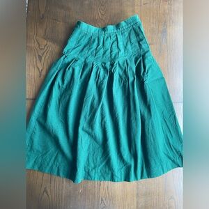 100% Wool Pleated Talbots Skirt Made in USA